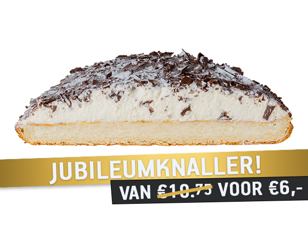 Rijstevlaai slagroom half